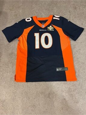 Nike Denver Broncos Super Bowl 50 On Field Jersey #10 Emmanuel Sanders